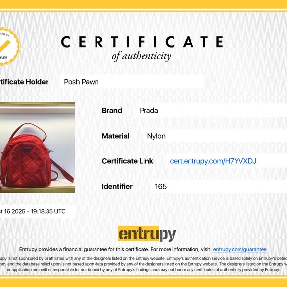 Authentic Prada Red Quilted Tesstuto Impuntu Mini Backpack - Picture 16 of 16